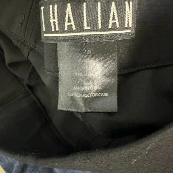 Thalian 10 black pull on slimming ankle cropped stretch pants - Picture 7 of 8